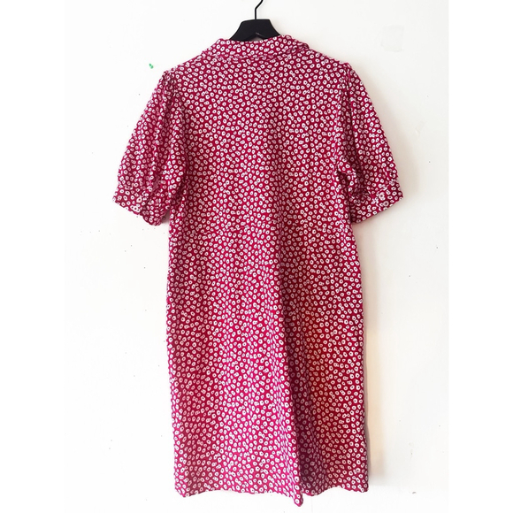 Boden Jersey Mini Dress Women's Size 10 Red White - Picture 2 of 11